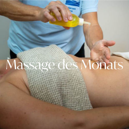 Massage mit warmem Öl in der Bodensee-Therme Überlingen für Entspannung und Wohlbefinden